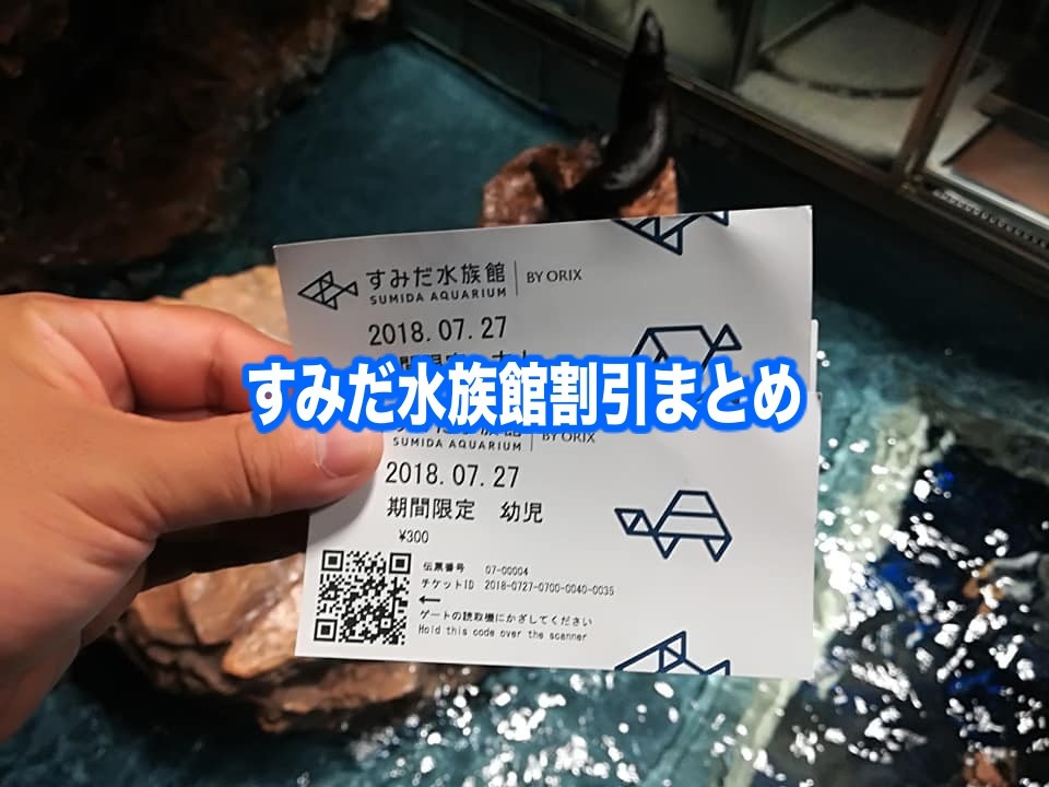 【すみだ水族館割引】2024年最安値クーポン券で安く行く！優待チケット料金14選