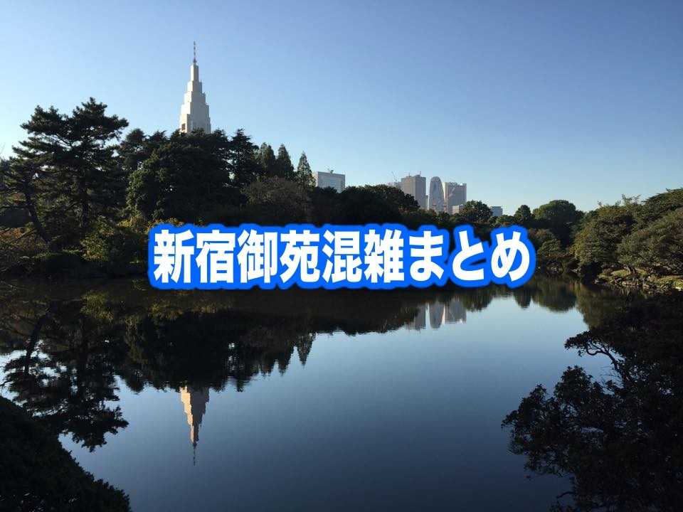 【新宿御苑混雑予想2024】春夏休み(紅葉見頃&花見開花) 土日と平日