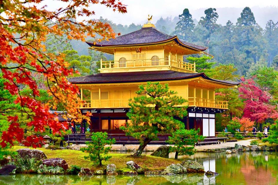 銀閣寺　金閣寺　混雑