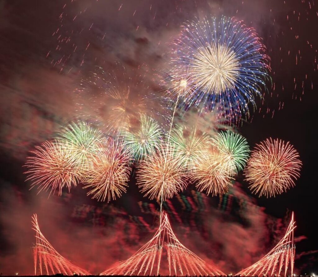 赤川花火大会の混雑